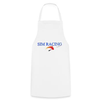 SIM Racing - Cooking Apron - white - Front - AI Model Male 185 dark (185cm)