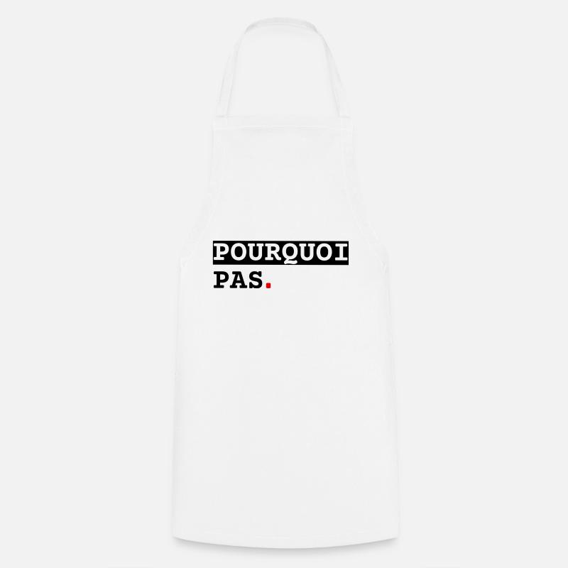 Pourquoi pas - Tablier de cuisine - blanc