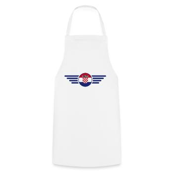 Croatie Style Design T-shirt - Tablier de cuisine - blanc - Devant - AI Model Male 185 dark (185cm)