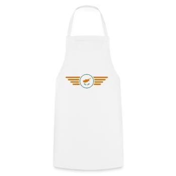 Cyprus style design t-shirt - Cooking Apron - white - Front - AI Model Male 185 dark (185cm)