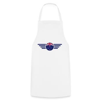 New Zealand Style Design T-Shirt - Cooking Apron - white - Front - AI Model Male 185 dark (185cm)