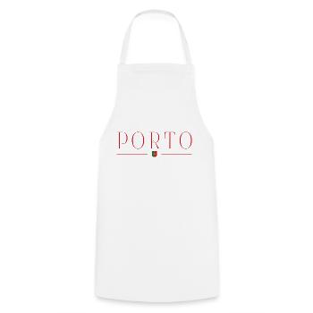 Porto, Portugal Style Design T-Shirt - Tablier de cuisine - blanc - Devant - AI Model Male 185 dark (185cm)