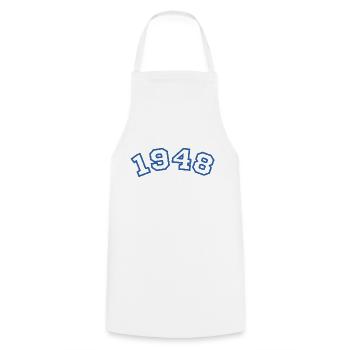 1948 Sport Blue - Cooking Apron - white - Front - AI Model Male 185 dark (185cm)