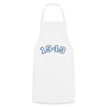 1949 Sport Blue - Cooking Apron - white - Front - AI Model Male 185 dark (185cm)