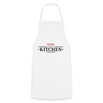 King of the Kitchen - Cooking Apron - white - Front - AI Model Male 185 dark (185cm)