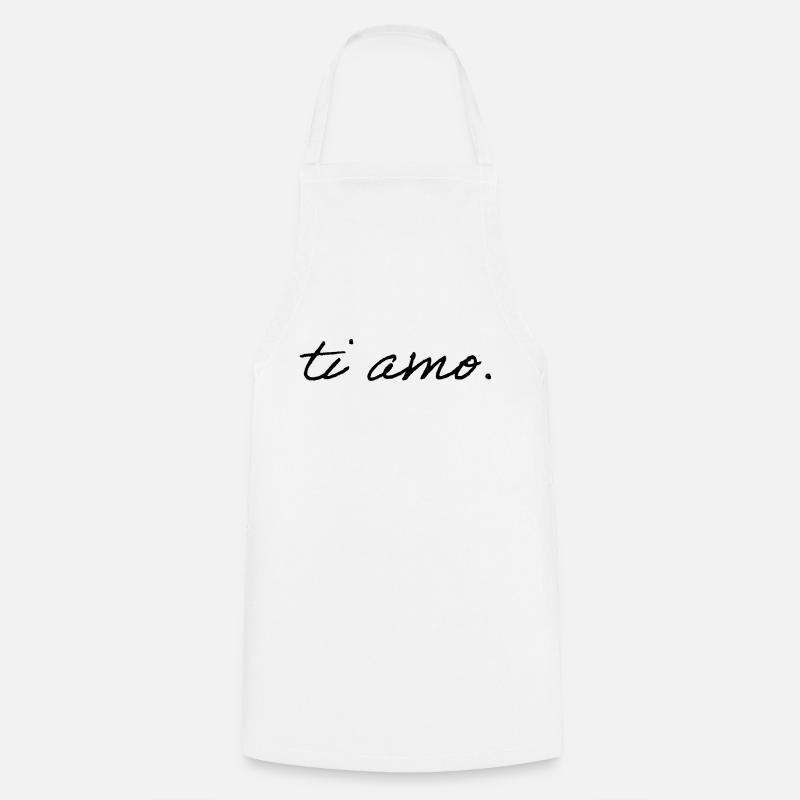 ti amo. - Cooking Apron - white