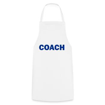 Coach - Kochschürze - Weiß - Vorne - AI Model Male 185 dark (185cm)