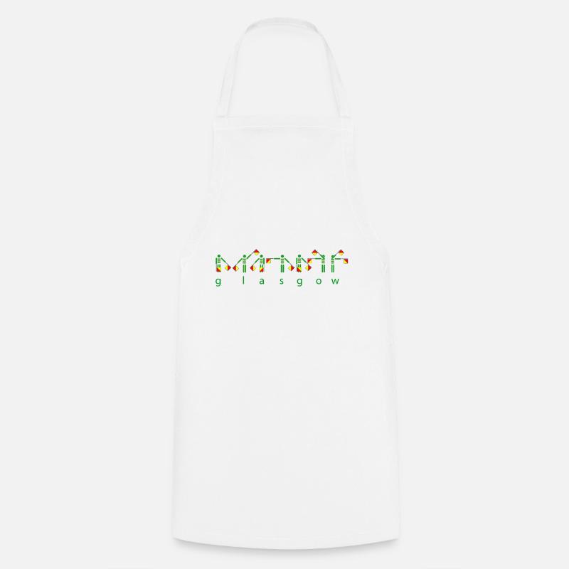 Glasgow Semaphore - Cooking Apron - white