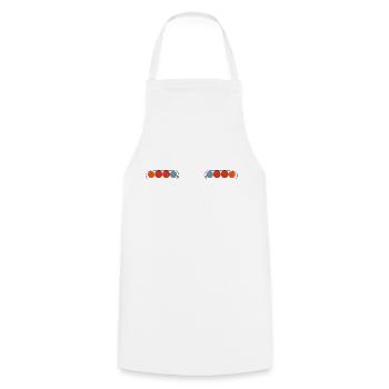 JDM Supra eyes | T-shirts JDM - Cooking Apron - white - Front - AI Model Male 185 dark (185cm)