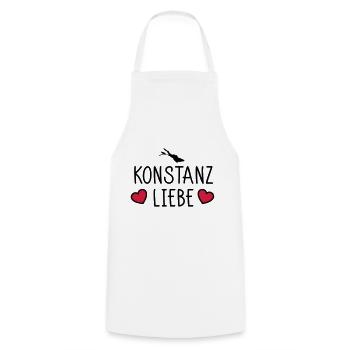 Konstanz Liebe - Kochschürze - Weiß - Vorne - AI Model Male 185 dark (185cm)