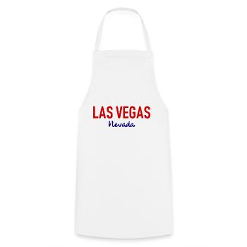 Las Vegas - Nevada - USA - United States - Strip - Kochschürze - Weiß - Vorne - AI Model Male 185 dark (185cm)