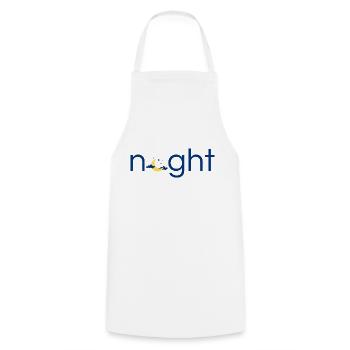 Nacht originelles Geschenk - Kochschürze - Weiß - Vorne - AI Model Male 185 dark (185cm)