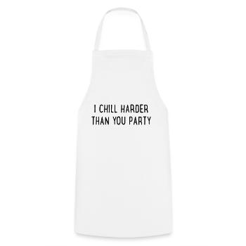 Chill - Cooking Apron - white - Front - AI Model Male 185 dark (185cm)