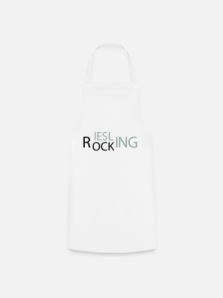 Rocking Riesling - Kochschürze - Weiß