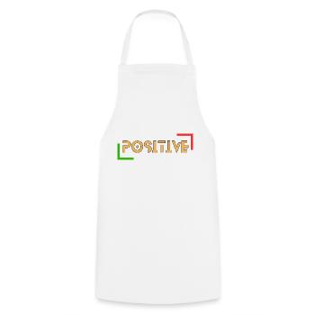 Positif - Tablier de cuisine - blanc - Devant - AI Model Male 185 dark (185cm)