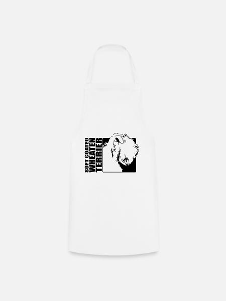 Soft Coated Wheaten Terrier Profile Dogs Wilsigns - Cooking Apron - white