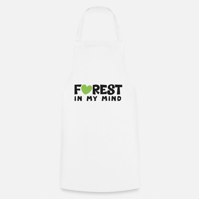 Forêt - Tablier de cuisine - blanc