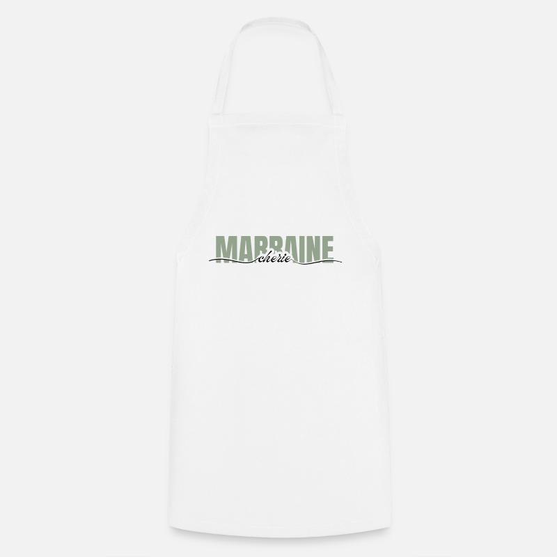 marraine chérie -cadeau marraine - Tablier de cuisine - blanc
