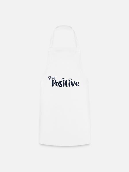 BLEIBEN SIE POSITIV - Kochschürze - Weiß