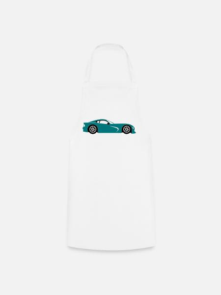 Voiture de sport - Tablier de cuisine - blanc