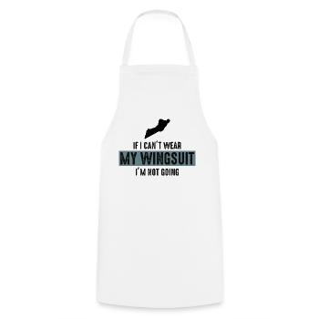 Wingsuit volant Base Jumping Parachutisme Wingsuit - Tablier de cuisine - blanc - Devant - AI Model Male 185 dark (185cm)