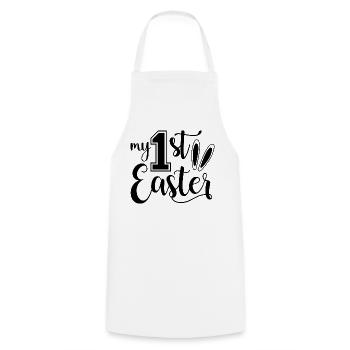 Design my 1st Easter - Tablier de cuisine - blanc - Devant - AI Model Male 185 dark (185cm)