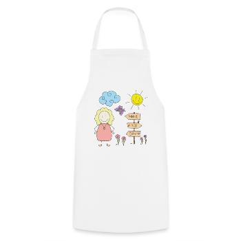 Have a nice day - Cooking Apron - white - Front - AI Model Male 185 dark (185cm)