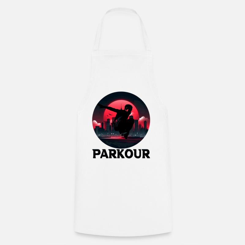 Parkour - Tablier de cuisine - blanc