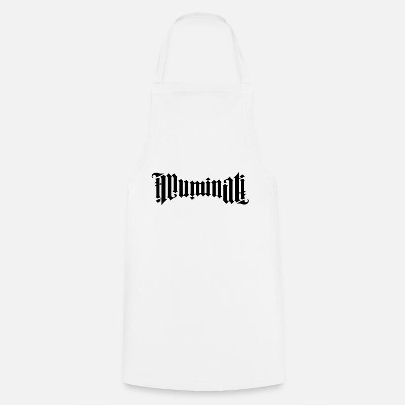 Illuminati - Cooking Apron - white