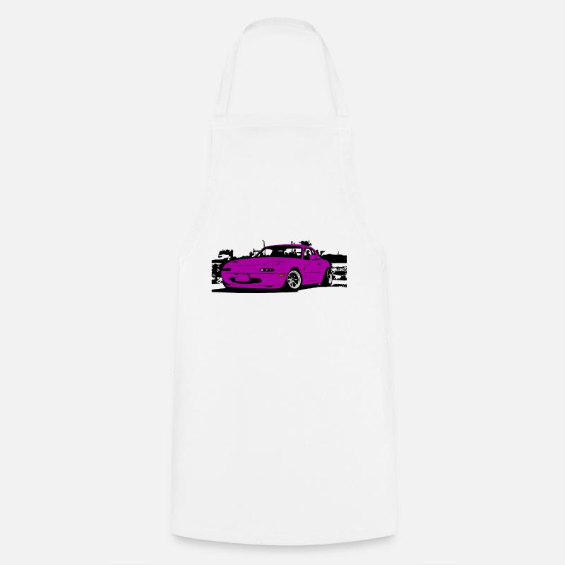 MIATA MK2 MX5 pink - Cooking Apron - white