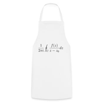 Théorème de Cauchy - Tablier de cuisine - blanc - Devant - AI Model Male 185 dark (185cm)