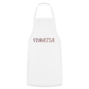 Glagoljica croatia hrvatska croatia hrv voyage - Tablier de cuisine - blanc - Devant - AI Model Male 185 dark (185cm)