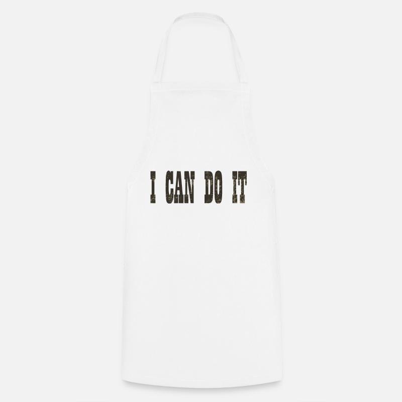 i can do it - Tablier de cuisine - blanc