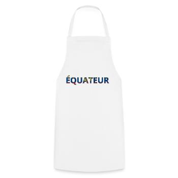 Flag of Ecuador - Cooking Apron - white - Front - AI Model Male 185 dark (185cm)