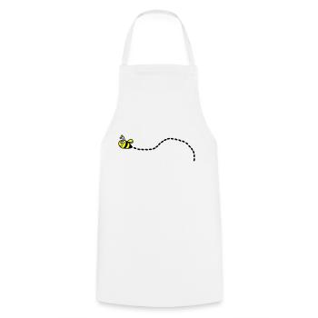 Abeille - Tablier de cuisine - blanc - Devant - AI Model Male 185 dark (185cm)