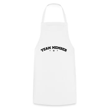 Team Member - Cooking Apron - white - Front - AI Model Male 185 dark (185cm)