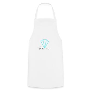 Gemstone Diamond - Cooking Apron - white - Front - AI Model Male 185 dark (185cm)