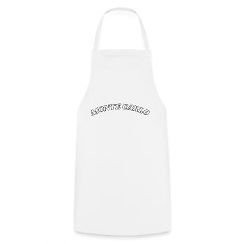 Monte Carlo - Cooking Apron - white - Front - AI Model Male 185 dark (185cm)