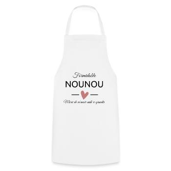 Nounou Formidable - Tablier de cuisine - blanc - Devant - AI Model Male 185 dark (185cm)