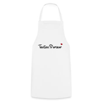 Tonton d'amour - Tablier de cuisine - blanc - Devant - AI Model Male 185 dark (185cm)