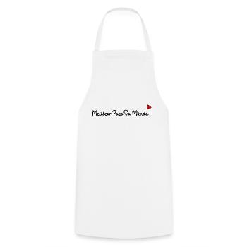 Meilleur papa du monde - Tablier de cuisine - blanc - Devant - AI Model Male 185 dark (185cm)