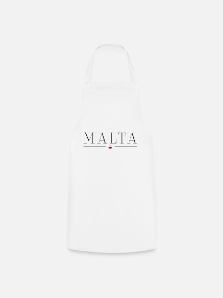 Ich liebe Malta - Kochschürze - Weiß