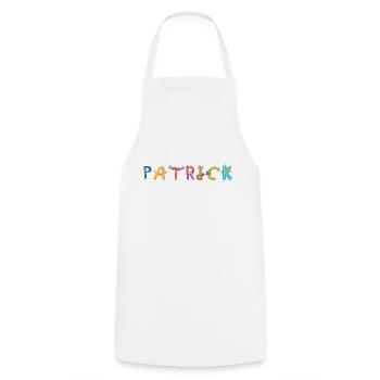 Patrick - Kochschürze - Weiß - Vorne - AI Model Male 185 dark (185cm)