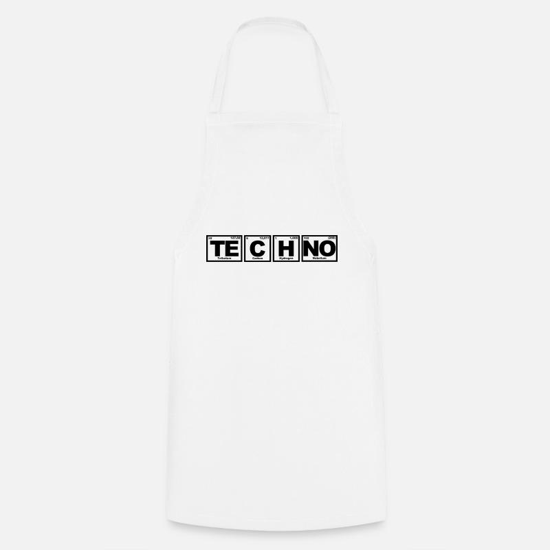 Techno : Chimie - Tableau périodique - Tablier de cuisine - blanc