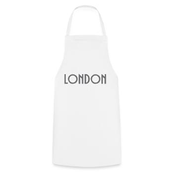 London - Cooking Apron - white - Front - AI Model Male 185 dark (185cm)
