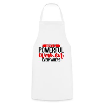 Voici pour les femmes puissantes partout 2 - Tablier de cuisine - blanc - Devant - AI Model Male 185 dark (185cm)