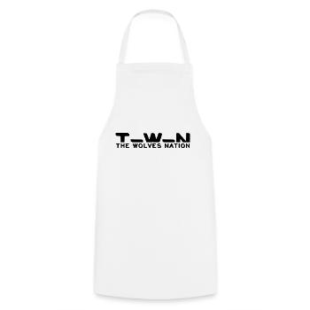 The Wolves Nation - Tablier de cuisine - blanc - Devant - AI Model Male 185 dark (185cm)