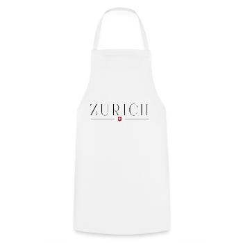 Zürich, Schweiz Stil Design T-Shirt - Kochschürze - Weiß - Vorne - AI Model Male 185 dark (185cm)