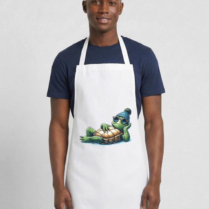 Chill Toad Turtle Cool Chill Gift Cooking Apron