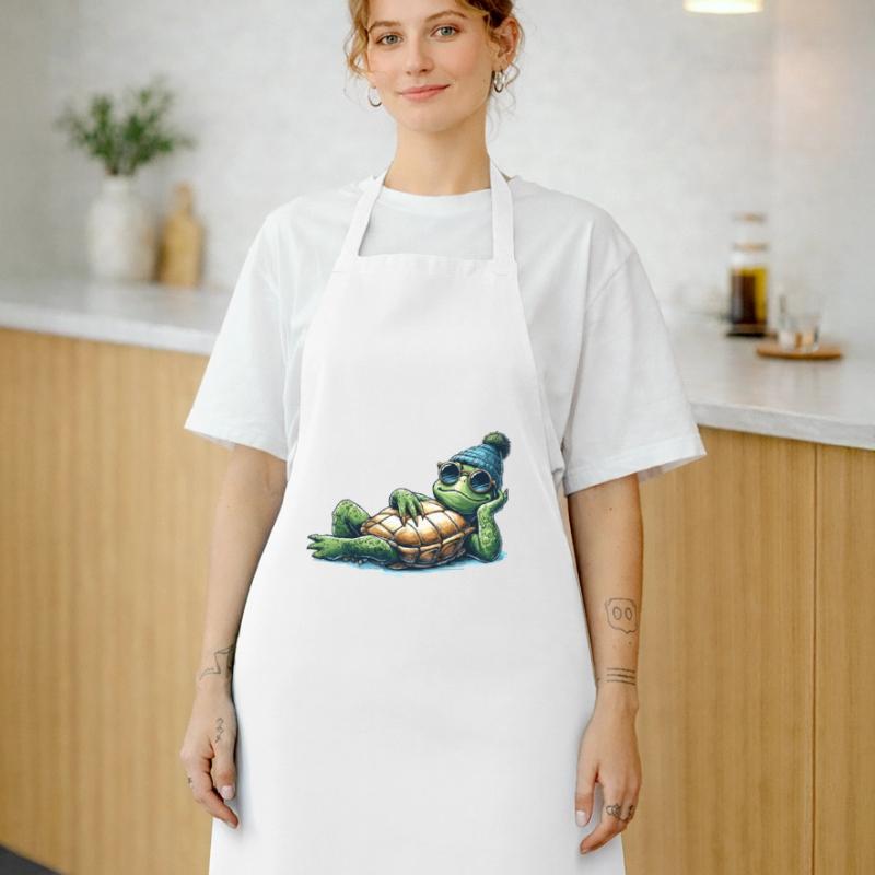 Chill Toad Turtle Cool Chill Gift Cooking Apron